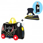 Trunki komplet kofer gusar Pedro i dekica pingvin