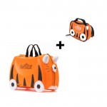 Trunki komplet kofer i torba za užinu narančasta