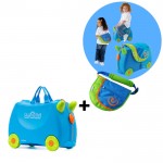 Trunki komplet kofer i Saddle Bag torbica plava