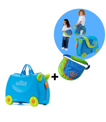 Trunki komplet kofer i Saddle Bag torbica plava